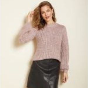 🌼  3 for $10/ RW&CO Sparkly Puffy Sleeve Multicolour Sweater